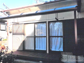 のテラス屋根 ヴェクターテラス R型 テラスタイプ 単体 積雪〜20cm対応 施工例