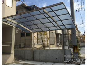 のカーポート ネスカR (ラウンドスタイル) 積雪〜20cm対応 施工例