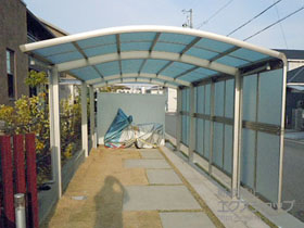 のカーポート レイナワンポートグラン 延長　積雪〜20cm対応 施工例