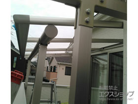 のバルコニー・ベランダ屋根 プレシオステラス F型 屋根タイプ 単体 積雪〜20ｃｍ対応 施工例