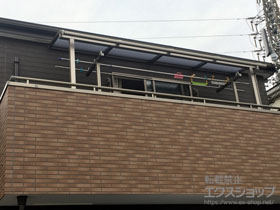 のバルコニー・ベランダ屋根 スピーネ R型 屋根タイプ 単体 積雪〜20cm対応 施工例