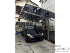 のカーポート レイナポートグラン 積雪〜20cm対応＋着脱式サポート 標準・ハイルーフ兼用 2本入り×1セット 施工例