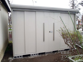 の物置・屋外倉庫 Mr.ストックマンダンディ 一般型 結露減少型（ND-Z3229-W ） 施工例