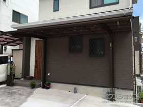 のカーポート レイナポートREグラン 前下がり 積雪〜20cm対応 施工例