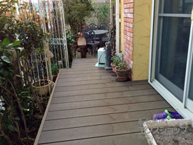 のウッドデッキ 樹ら楽ステージ 施工例