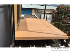 のウッドデッキ リウッドデッキ 200＋リウッド ステップ5型 Sタイプ（2段） 施工例