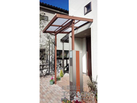 のバルコニー・ベランダ屋根 シュエット 1500 テラスタイプ 単体 積雪〜50cm対応 施工例