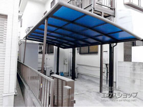 のカーポート クイックポートV型 積雪〜20cm対応 施工例