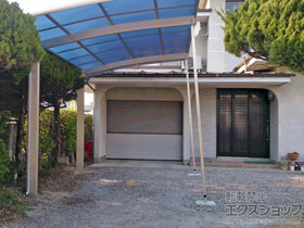 のカーポート レイナポートグラン　積雪〜20cm対応＋着脱式サポート 標準・ハイルーフ兼用 2本入り×1セット 施工例