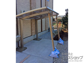 のサイクルポート・駐輪場 ネスカRミニ (ラウンドスタイル) 積雪〜20cm対応 施工例