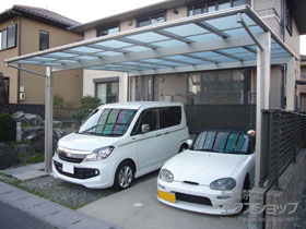 のカーポート エフルージュ ツイン 積雪〜20cm対応 施工例