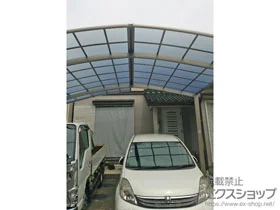 LIXIL(リクシル)のカーポート ネスカR (ラウンドスタイル) M合掌 積雪〜20cm対応 施工例