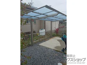 LIXIL(リクシル)のサイクルポート・自転車置き場 ネスカFミニ (フラットスタイル) 積雪～20cm対応 施工例