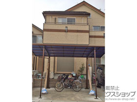 のカーポート プレシオスポート 積雪〜20cm対応＋着脱式補助柱 2本入り×1セット 施工例