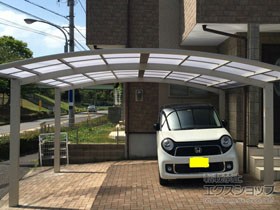 のカーポート プレシオスポート ワイド 積雪〜20cm対応 施工例
