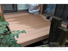 のウッドデッキ レストステージ 幕板納まり 施工例