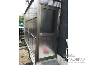 のストックヤード オイトック 波板タイプ 片ドア付 積雪〜20cm対応 施工例