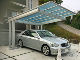 のカーポート エフルージュEX 後方支持タイプ 積雪〜20cm対応 施工例
