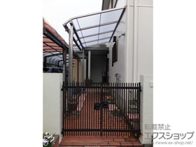 のテラス屋根 スピーネ Ｒ型 テラスタイプ 単体 積雪〜20cm対応＋軽量鉄骨対応部品 施工例