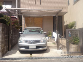 のカーゲート オーバードアS2型 手動式 施工例