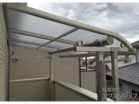 のバルコニー・ベランダ屋根 プレシオステラス R型 屋根タイプ 単体 積雪〜20cm対応 施工例