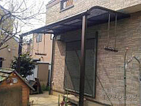 のテラス屋根 プレシオステラス R型 テラスタイプ 単体 積雪〜20cm対応 施工例