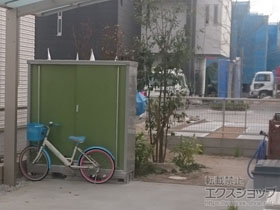 の物置・屋外倉庫 シンプリー 一般型(MJX-155D-LG) 施工例