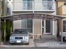 のカーポート ネスカR (ラウンドスタイル) ワイド 積雪〜20cm対応 施工例