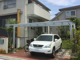 のカーポート エフルージュ ツイン 積雪〜20cm対応 施工例