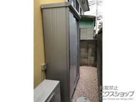 の物置・屋外倉庫 エスモ 一般型（ESD-1305AGL-PW） 施工例