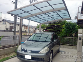 のカーポート ネスカR (ラウンドスタイル) 積雪〜20cm対応 施工例