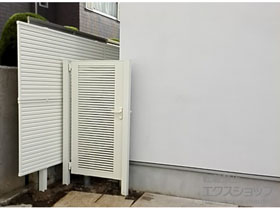 の門扉 ライシス門扉 1型 細横桟 片開き 柱使用 施工例