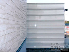 の石川県のフェンス・柵 ミエーネフェンス  2段支柱 施工例