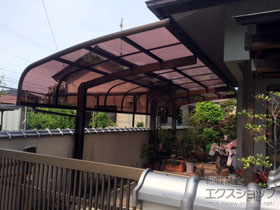 のカーポート レイナキャップポートグラン 延長 積雪〜20cm対応 施工例