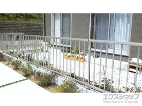 のフェンス・柵 ミエッタフェンス 防犯たて格子 自由柱施工 施工例