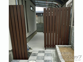 のフェンス・柵 リレーリア フェンス4N型 マテリアルカラー 間仕切り施工 施工例