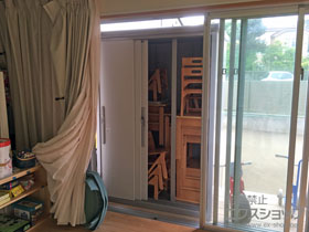 の物置・屋外倉庫 エスモ 一般型（ESD-1309AGL PW） 施工例