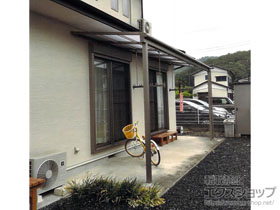 のテラス屋根 スピーネ F型 テラスタイプ 単体 積雪〜20cm対応＋吊り下げ物干し Bセット 施工例