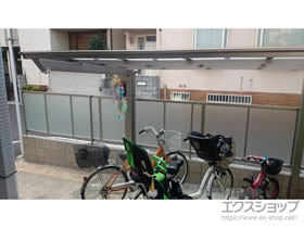 のサイクルポート・駐輪場 フーゴFミニ (フラットスタイル) 積雪〜20cm対応 施工例