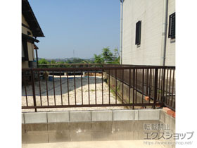 のフェンス・柵 ミエッタフェンス 防犯たて格子タイプ 自由柱施工 施工例