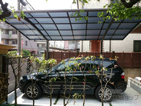 のカーポート ネスカR (ラウンドスタイル) 積雪〜20cm対応 施工例