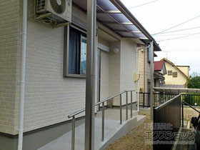 のテラス屋根 ヴェクターテラス F型 テラスタイプ 単体 積雪〜20cm対応 施工例