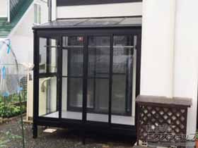 のテラス囲い・サンルーム サニージュ F型 床納まり ランマ無 積雪〜50cm対応※片袖納まり 施工例