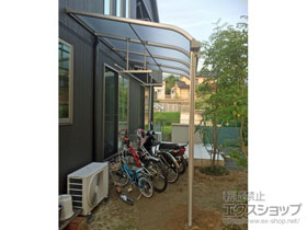 のテラス屋根 プレシオステラス Ｒ型 テラスタイプ 単体 積雪〜20cm対応 施工例