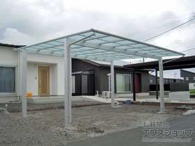 のカーポート エフルージュ ツイン 積雪〜20cm対応 施工例