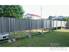 のフェンス・柵 レスティナフェンス5型 自由柱 施工例