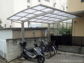 のサイクルポート・駐輪場 プレシオスポート 積雪〜20cm対応 施工例