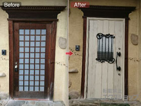 の玄関ドア リシェントII 断熱K4仕様 片開き仕様(ランマ無)L C42型 施工例