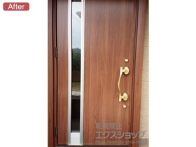 の玄関ドア リシェントII 断熱K4仕様 片開き仕様(ランマ無)L F24型 施工例