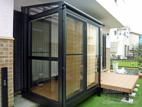 のテラス囲い・サンルーム サニージュ F型 床納まり ランマ無 積雪〜20cm対応 施工例